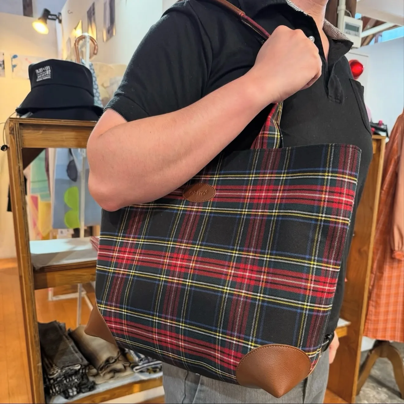 【オーダーメイドで仕上げた、tonikaruバッグ Lサイズ...