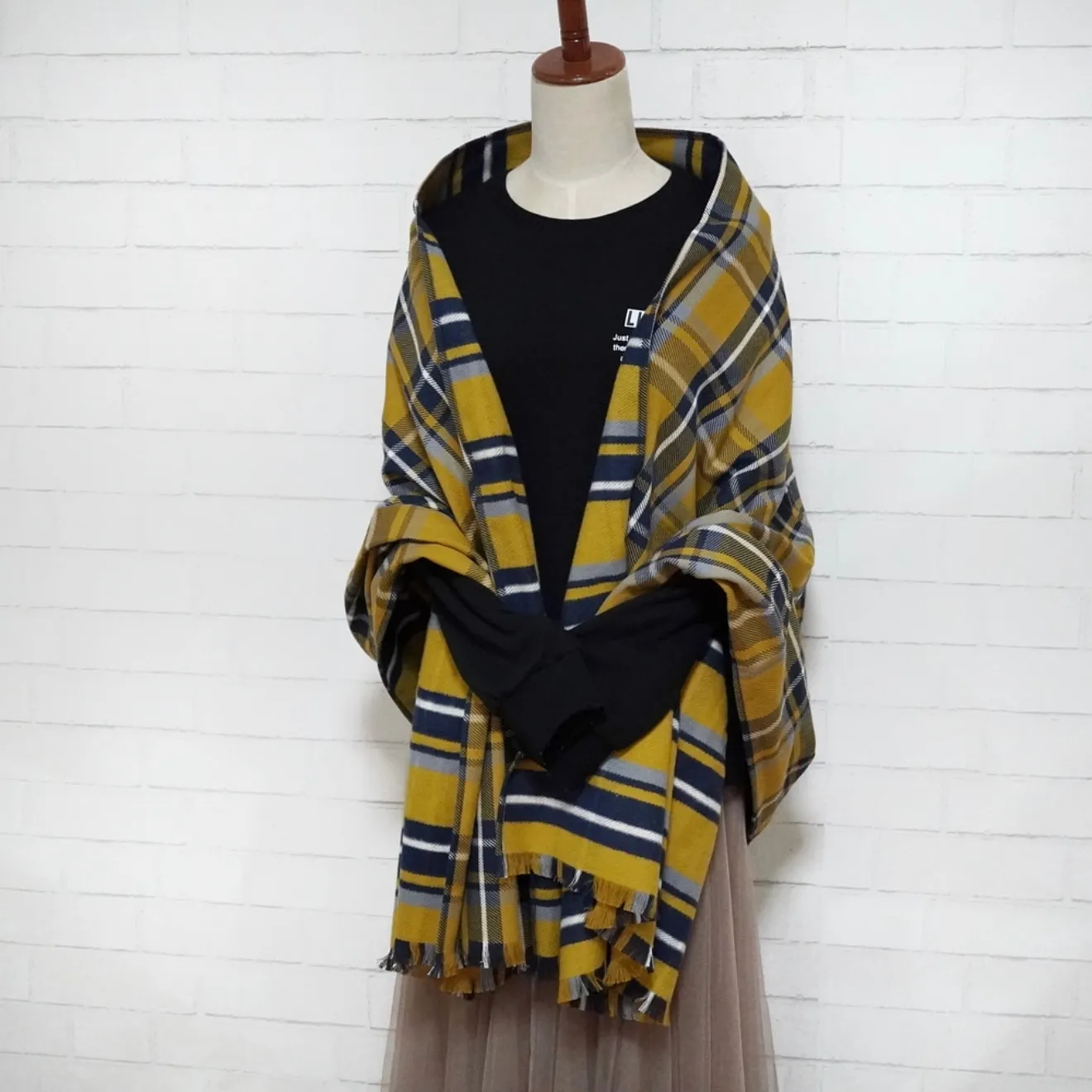 🍂秋に映える「3wayマフラーショール」