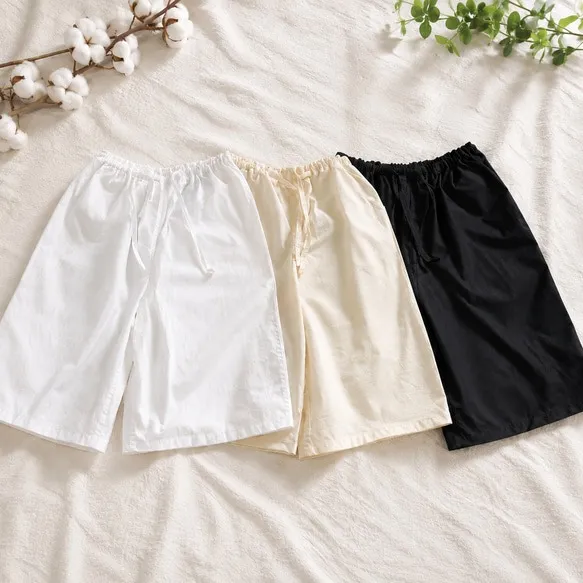 肌にやさしい 播州織オーガニックコットン100％ ペチパンツ